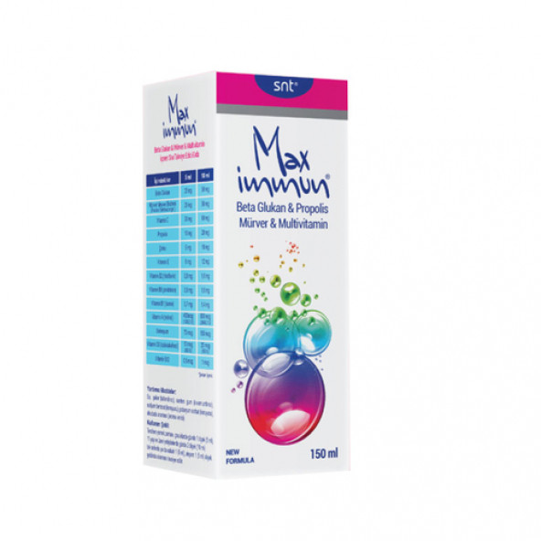 Max Immun Multivitamin Sıvı Takviye Edici Gıda 150 ml - Şurup