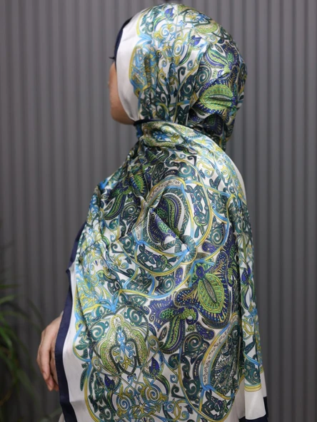 Bonjela Hint İpeği Şal HVB0113 - Resim 2