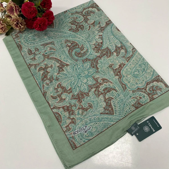 Bonjela Soft Pamuklu Şal Etro Desen LBS2015 ürün görseli