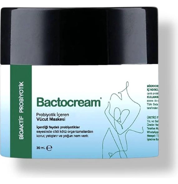 BACTOLAC BACTOCREAM CANLI PROBİYOTİK IÇEREN VÜCUT MASKESİ 30 ML - 2