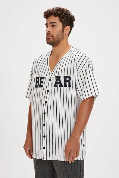 Bad Bear Homer 24.01.30.001B Beyaz Erkek Gömlek - 4
