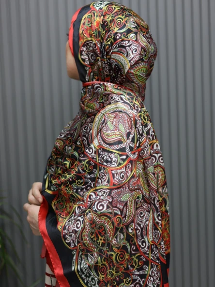 Bonjela Hint İpeği Şal HVB0102 - Resim 2