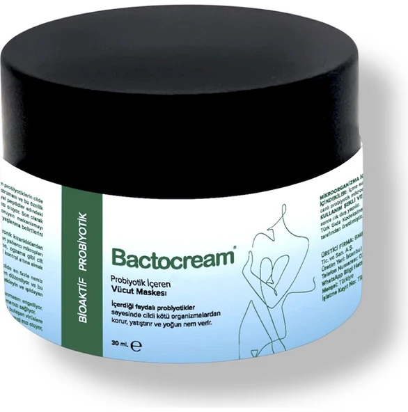 BACTOLAC BACTOCREAM CANLI PROBİYOTİK IÇEREN VÜCUT MASKESİ 30 ML