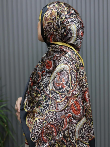 Bonjela Hint İpeği Şal HVB0105 - Resim 2