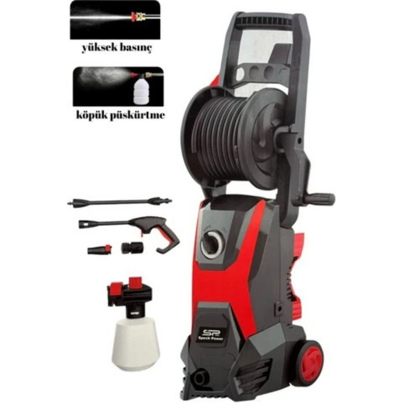 Spech Power Yüksek Basınçlı Araç Yıkama 180 Bar Profosyonel Araç ve Bahçe Yıkama Bakır Sargılı ürün görseli