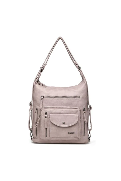 Yıkama Deri Hem Sırt Hem Omuz Kadın Çantası 21-K Barcelona 1580-7 ürün görseli 1