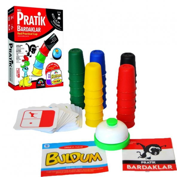 Redka /KumToys  Pratik Bardaklar Buldum Oyun Hediyeli Eğitici Oyuncak