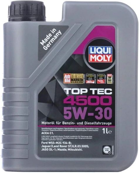 Liqui Moly Top Tec 4500 5W-30 1 Litre Otomotiv Bakım Ürünü ürün görseli
