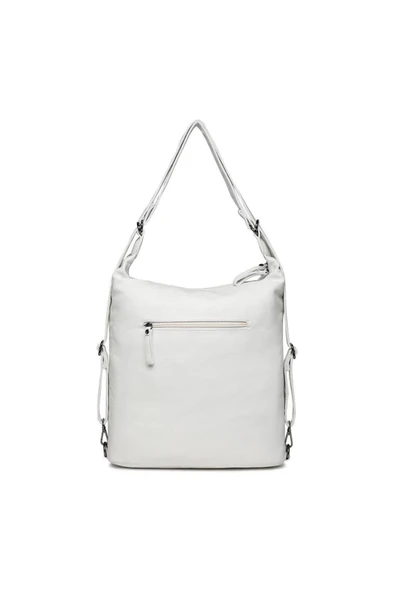 Yıkama Deri Hem Sırt Hem Omuz Kadın Çantası 21-K Barcelona 1580-7 - Resim 2