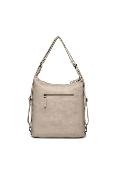 Yıkama Deri Hem Sırt Hem Omuz Kadın Çantası 21-K Barcelona 1580-7 - 2