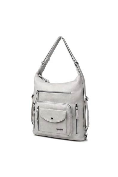 Yıkama Deri Hem Sırt Hem Omuz Kadın Çantası 21-K Barcelona 1580-7 - 3