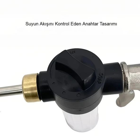 Yüksek Güçlü Basınç Su Köpük Tabancası Bahçe Sulama Araba Yıkama Çok Püskürtücü Korozyon Önleyici - 4