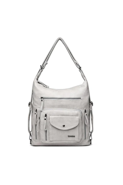 Yıkama Deri Hem Sırt Hem Omuz Kadın Çantası 21-K Barcelona 1580-7