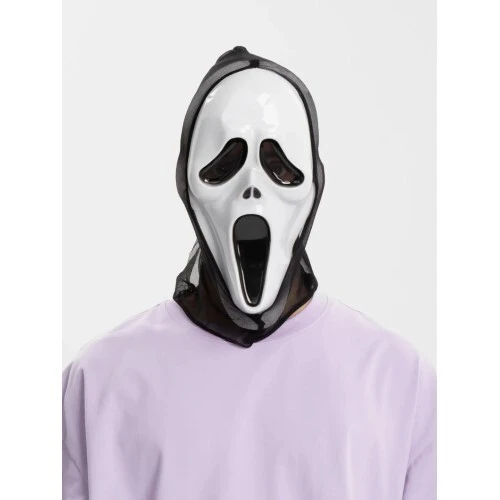 Kapşonlu Çığlık Maskesi Scream Maskesi - Hayalet Maskesi 33x21 cm - 3