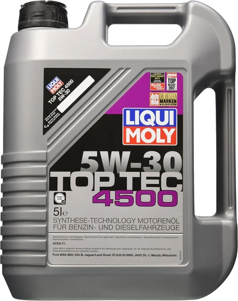 Liqui Moly Top Tec 4500 5W-30 5 l Otomotiv Bakım Ürünü ürün görseli