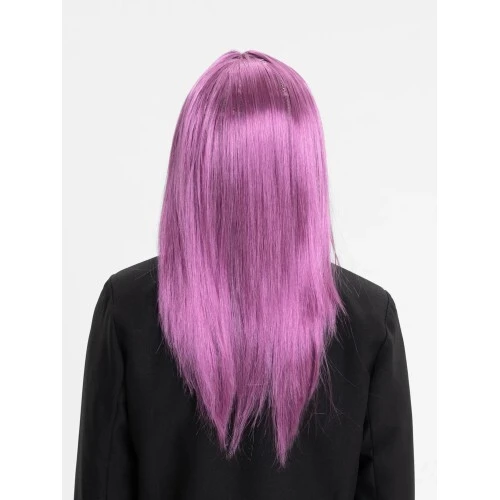 Rose Pembe Düz Kesim Peruk - 1