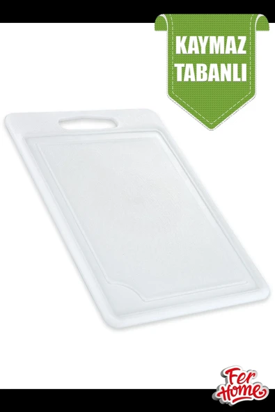 Kesme Tahtası Plastik Büyük Kesme Sunum Tahtası Kesim Panosu 225x325 Mm Royaleks-FR-108 - 6