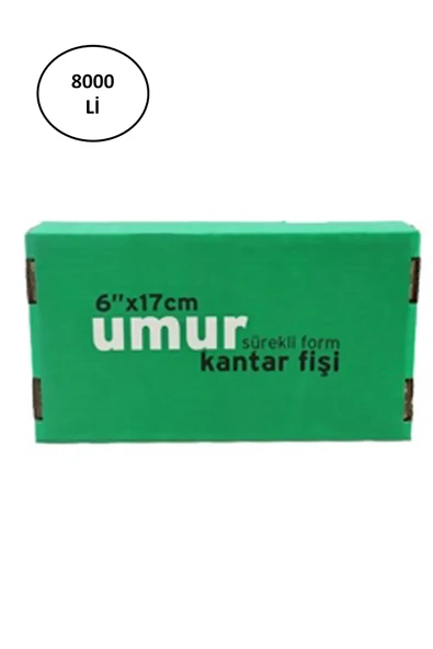 Umur Kantar Fişi 6X17cm 1 Nüsha 8000 Li 30001956 5572 - 2