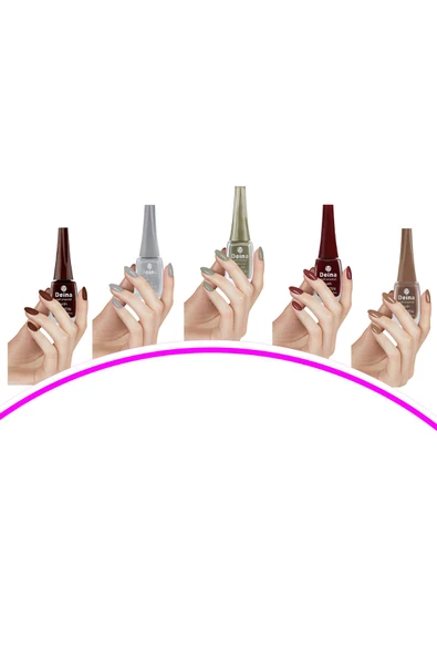 5 Adet Keratinli Besleyici Oje 14 ml SET12 - 1
