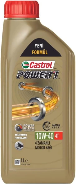 Castrol POWER1 4T 10W-40 1 Litre Motosiklet Yağı ürün görseli