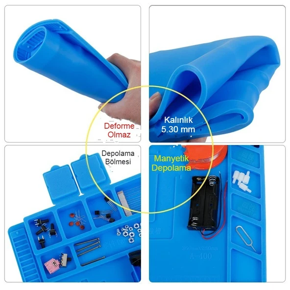 Tamir Matı Silikon Isıya Dayanıklı Onarımda Mükkemmel Ped - 3