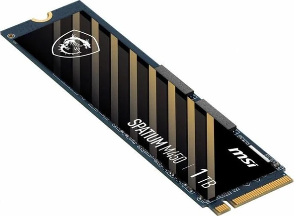 MSI Spatium M450 1TB 3600/3000MB/s PCIe NVMe M.2 SSD Disk - 3