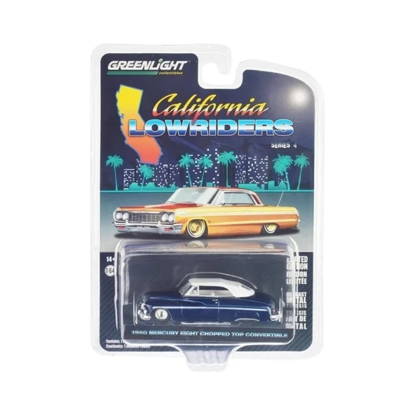 Nessiworld Greenlight 1/64 1950 Mercury Eight Chopped Top Covertible - 1