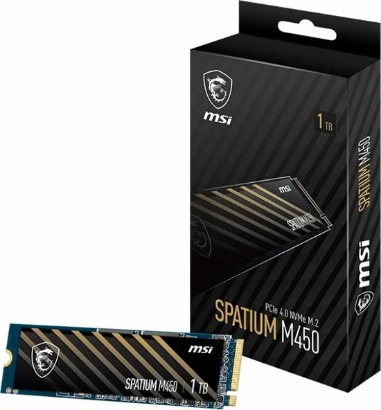 MSI Spatium M450 1TB 3600/3000MB/s PCIe NVMe M.2 SSD Disk