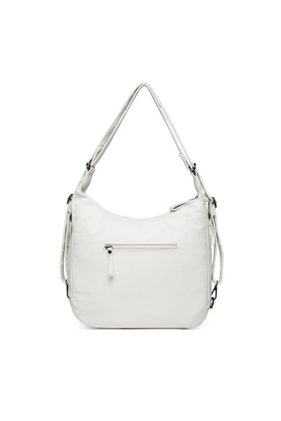 Yıkama Deri Hem Sırt Hem Omuz Kadın Çantası 21-K Barcelona 1936 - Resim 2