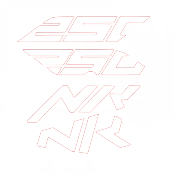 Cf Moto Sticker Set Nk 250 Beyaz