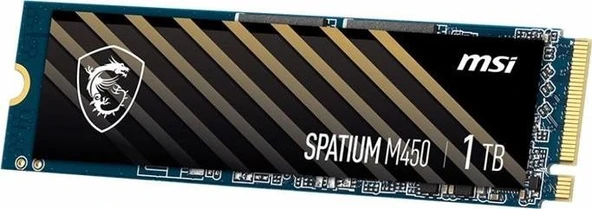 MSI Spatium M450 1TB 3600/3000MB/s PCIe NVMe M.2 SSD Disk - 5