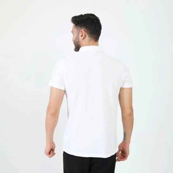 Joma Erkek Günlük T-Shirt Polo Rush  Beyaz 4231115 - 2