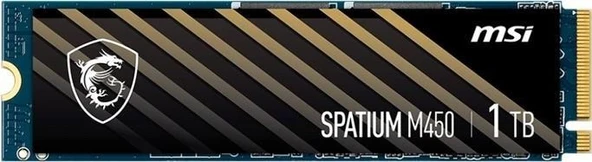 MSI Spatium M450 1TB 3600/3000MB/s PCIe NVMe M.2 SSD Disk - 2