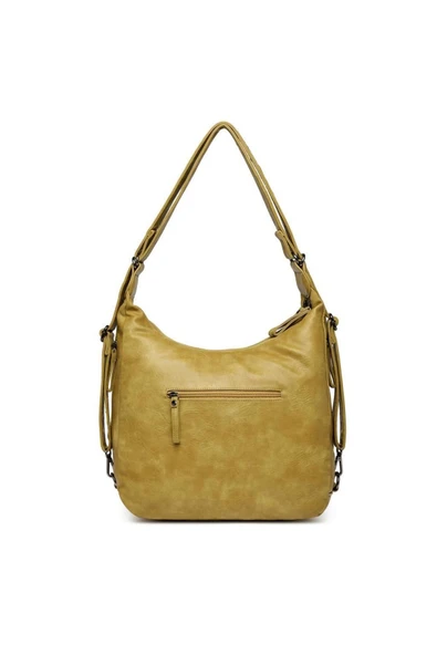 Yıkama Deri Hem Sırt Hem Omuz Kadın Çantası 21-K Barcelona 1936 - 2