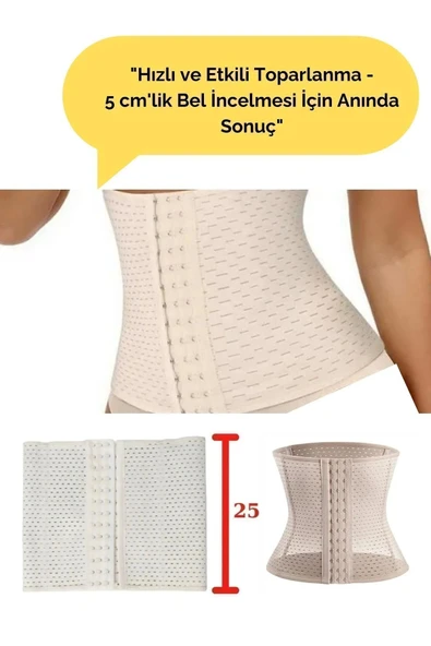 Hamilelik Sonrası Sıkılaştırıcı Korse Latex Kumaşlı, Göbek ve Bel Toparlayıcı - 2