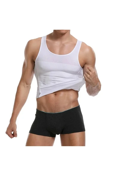 Erkek Atlet Korse Toparlayıcı Sıkılaştırıcı Duble Atlet Korse - 2