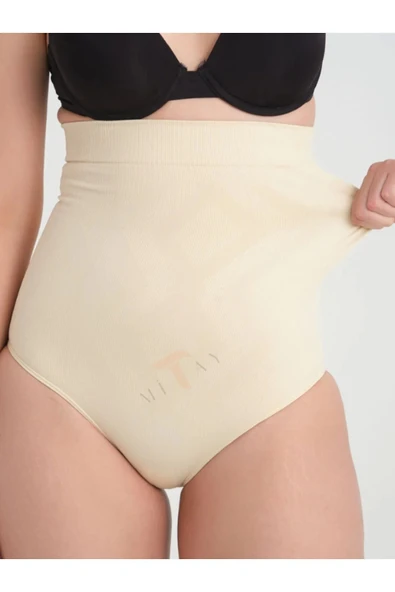 Toparlayıcı Doğum Sonrası Korse Inceltici Sıkılaştırıcı Altı Slip Korse Yüksek Bel - 3
