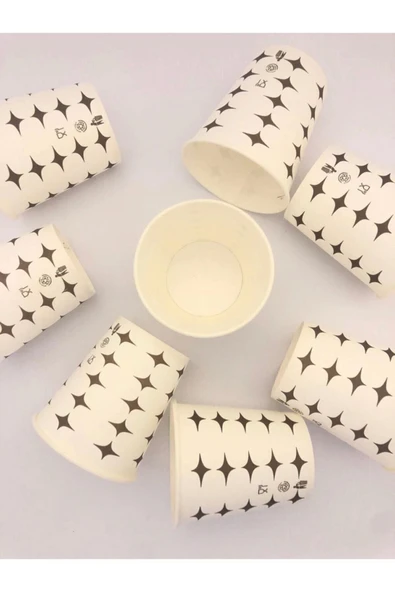 Vendik Gramajlı Kalın 6.5 Oz Karton Bardak 100 Adet ürün görseli