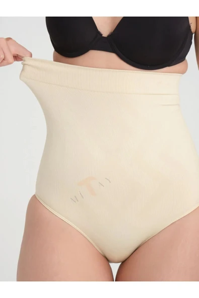 Toparlayıcı Doğum Sonrası Korse Inceltici Sıkılaştırıcı Altı Slip Korse Yüksek Bel - 5