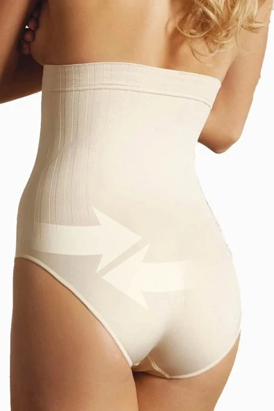 Günlük Kullanıma Uygun İncelten Slip Korse Dikişsiz Yüksek Bel Kadın Kalça Kaldırıcı Korse