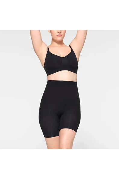 1 Beden İncelten Şekillendirici Şort Korse Yüksek Bel Tasarım 1 Beden İncelme Etkili - 2