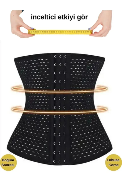 Hamilelik Sonrası Sıkılaştırıcı Korse Latex Kumaşlı, Göbek ve Bel Toparlayıcı