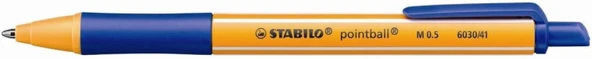 Stabilo Ponitball 0.5mm Basmalı Tükenmez Kalem Mavi 6030/41 ürün görseli