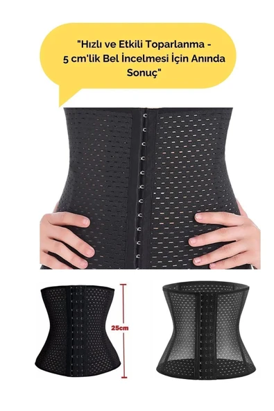 Hamilelik Sonrası Sıkılaştırıcı Korse Latex Kumaşlı, Göbek ve Bel Toparlayıcı - 2