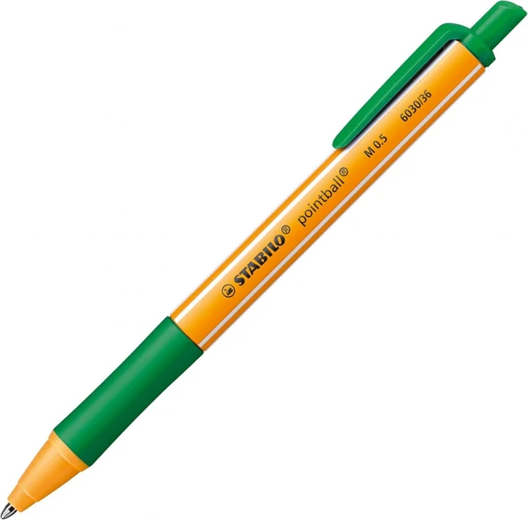 Stabilo Ponitball 0.5mm Basmalı Tükenmez Kalem Yeşil 6030/36