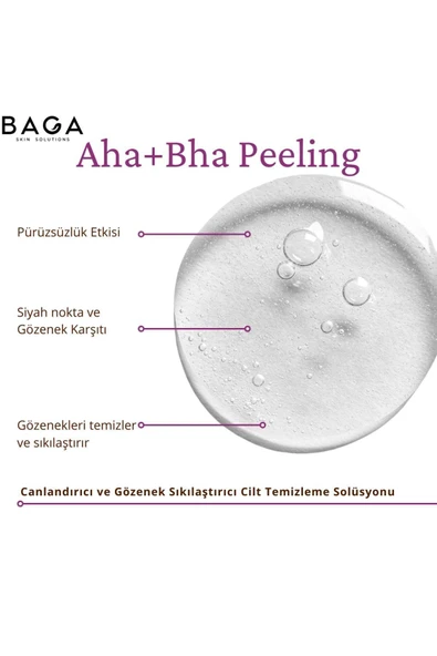 Aha+Bha Peeling Etkili Canlandırıcı ve Gözenek Sıkılaştırıcı Cilt Temizleme Solüsyonu 200 Ml - 5