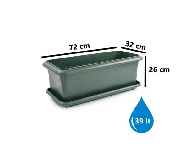 Omnipazar SO-V691 Tabaklı Villa Bahçe Saksı Takımı 39 Litre No 1 - 8