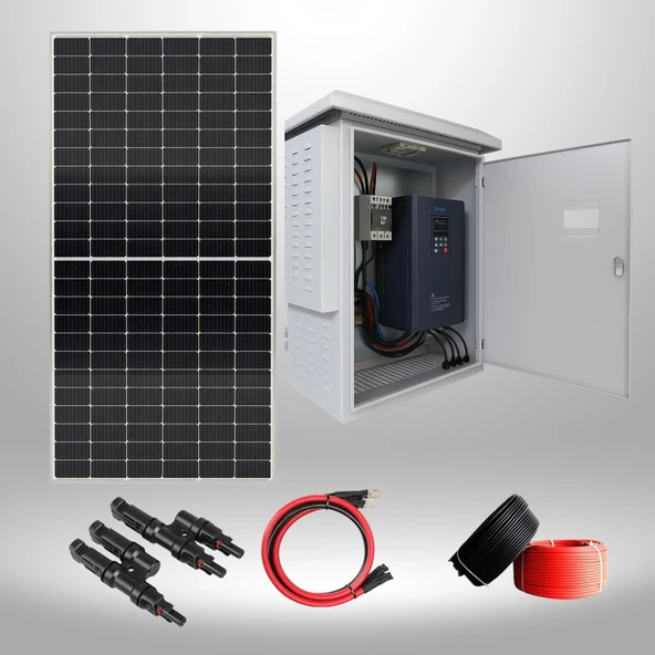 Kamusolar 4 HP / 3 kW Tarımsal Solar Sulama Paketi – Yüksek Kapasiteli İnverterli Sistem