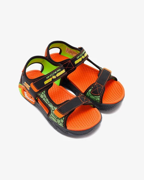 Sketchers 400614L BKOR S-LIGHTS: CREATURE-SPLASH ÇOCUK SPOR AYAKKABI - Resim 2