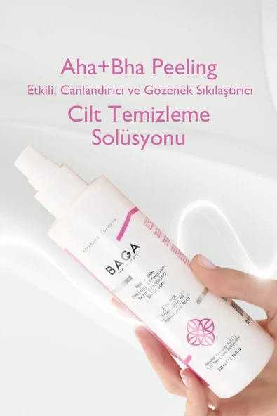 Aha+Bha Peeling Etkili Canlandırıcı ve Gözenek Sıkılaştırıcı Cilt Temizleme Solüsyonu 200 Ml - 3